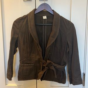 J.Crew brown 3/4 length blazer